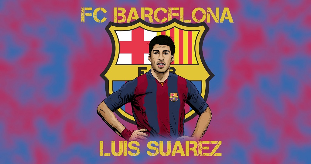 Luis Suarez Cartoon Barcelona Wallpaper Football
