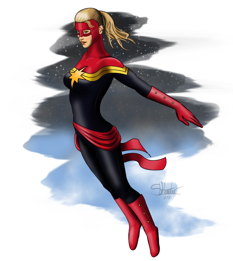 Captain Marvel Carol Danvers By Lilyinblue