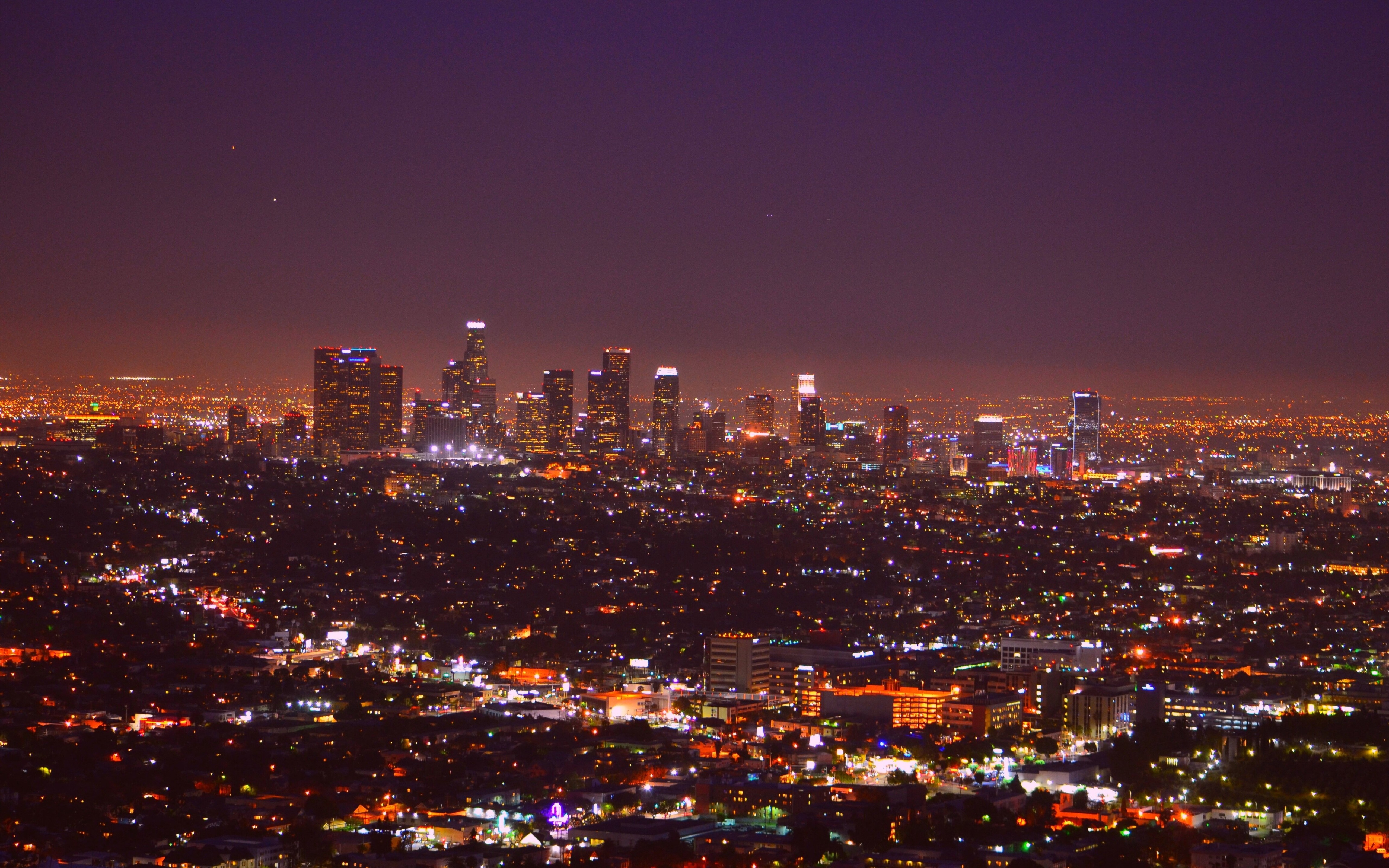 Los Angeles At Night Usa 5k Ultra HD Wallpaper