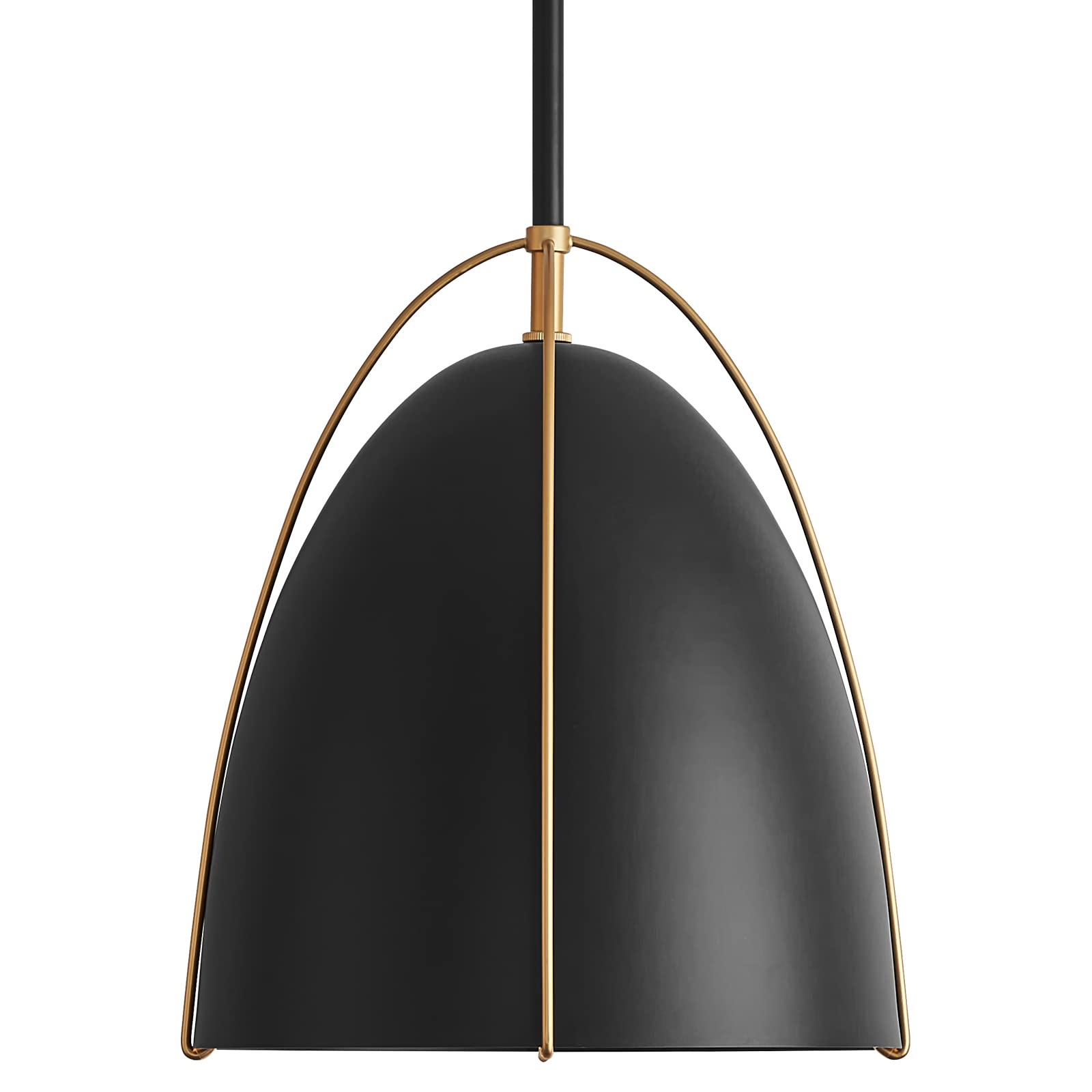 Fookchak Black Dome Pendant Light 10in Wallpaper