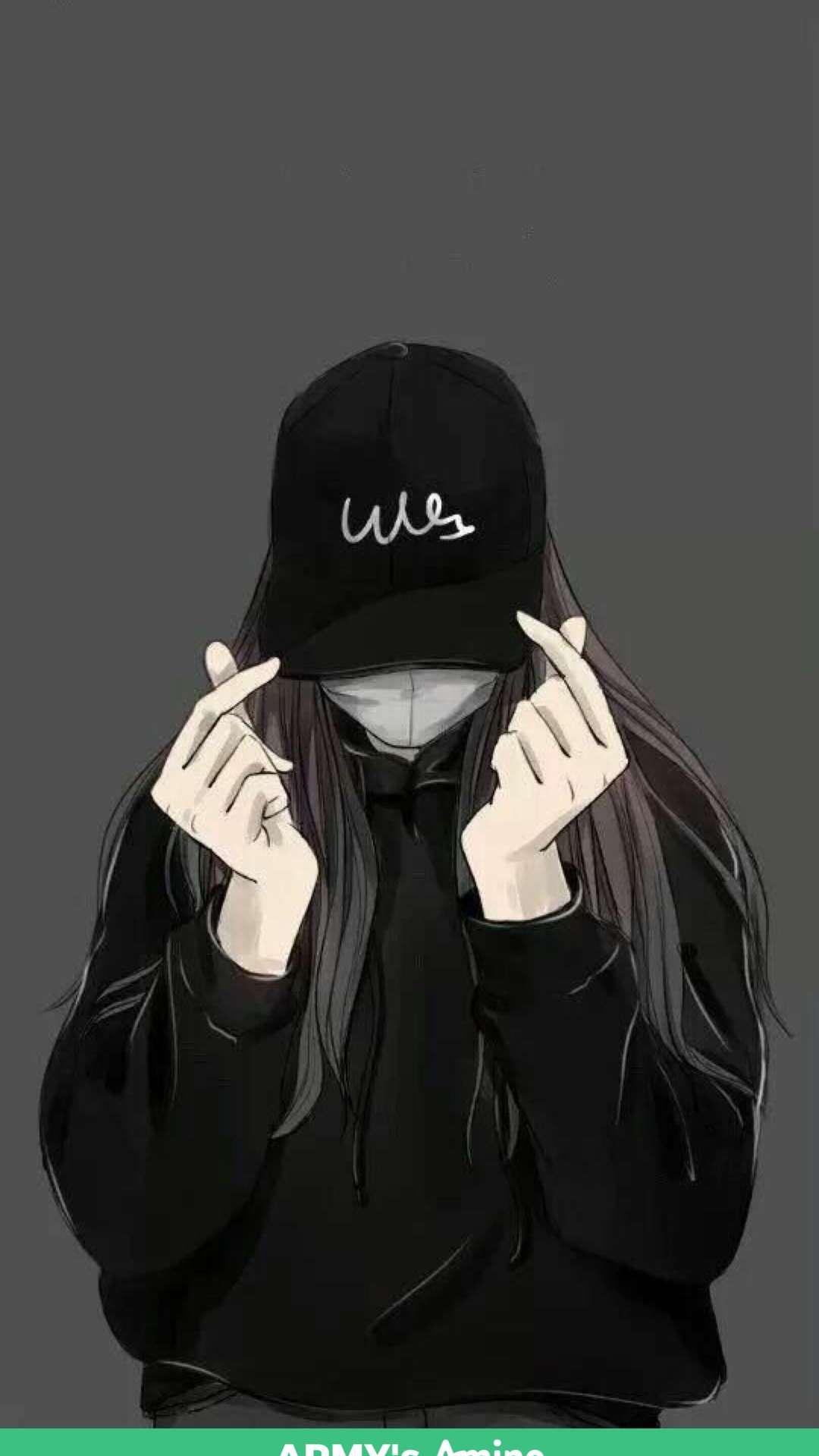 Hoodie Anime Girl Wallpaper For iPhone And Android By William