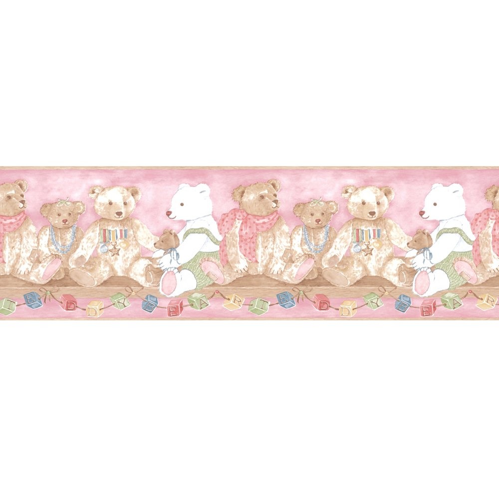 Free download Coloroll Vintage Alphabet Teddy Bear Wallpaper Border
