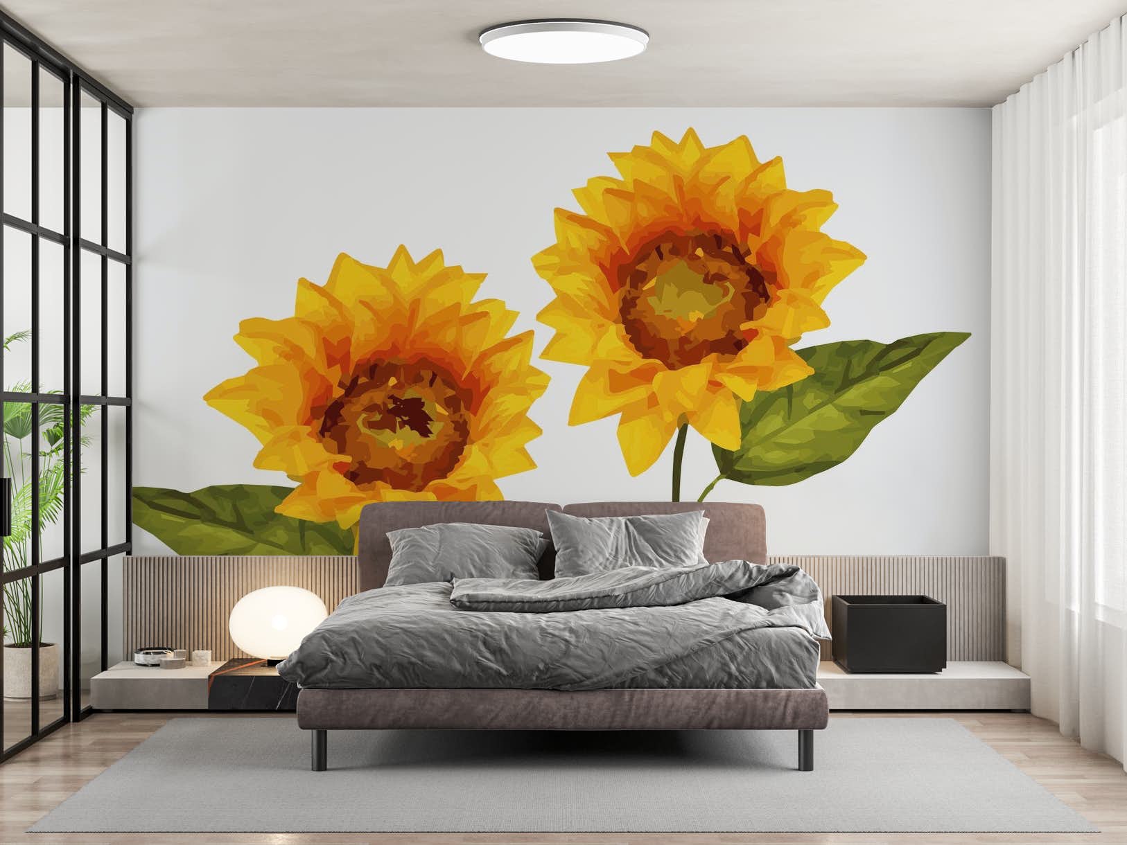 Buy Two Great Sunflower Wallpaper Shipping
