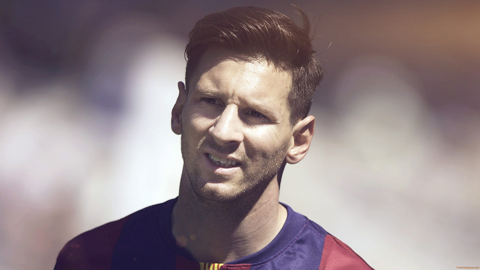 Lionel Messi 2015 Barca Hair Style 4K wallpapers Freshwallpapers