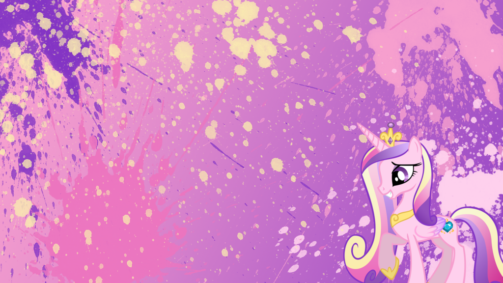 Princess Cadence Splatter Wallpaper By Brightrai
