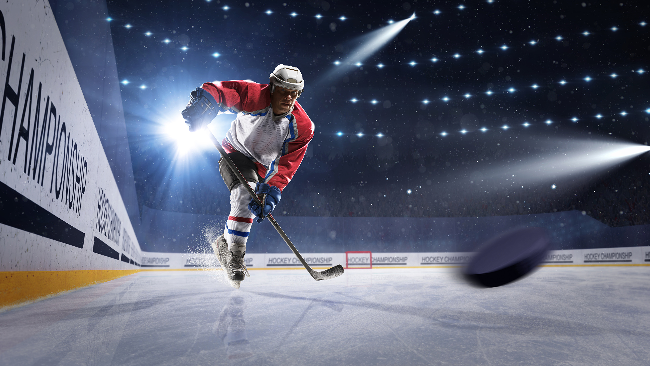 Image Rays Of Light Men Helmet Ice Rink Sport Hockey