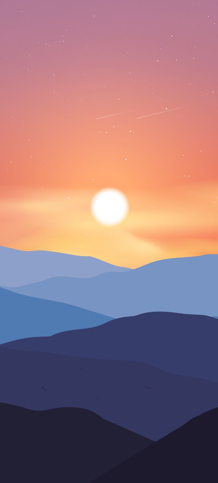 sunset vibe by EvgeniyZemelko Apple logo wallpaper Phone