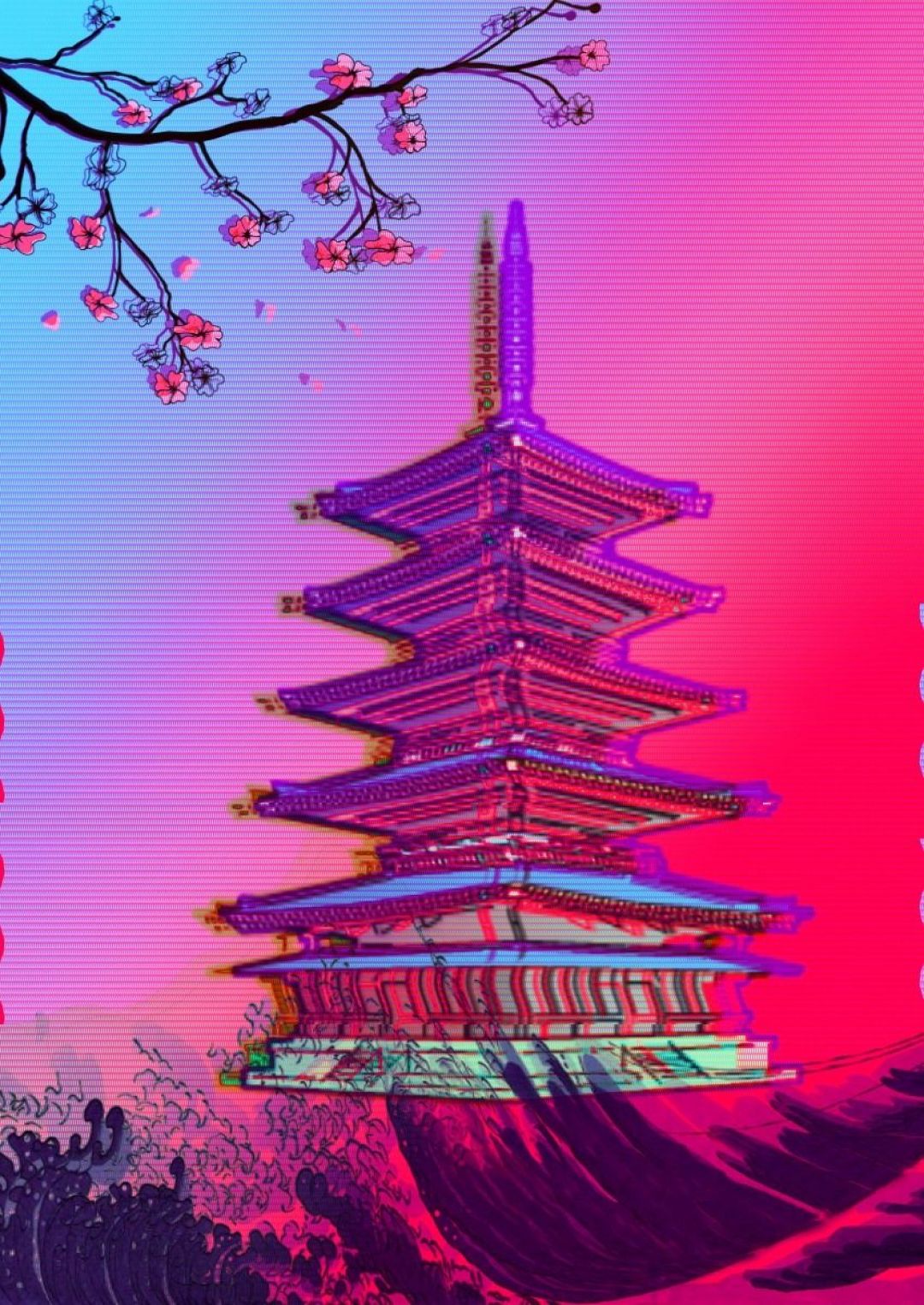 Japan Aesthetic Wallpaper Pink High Quality