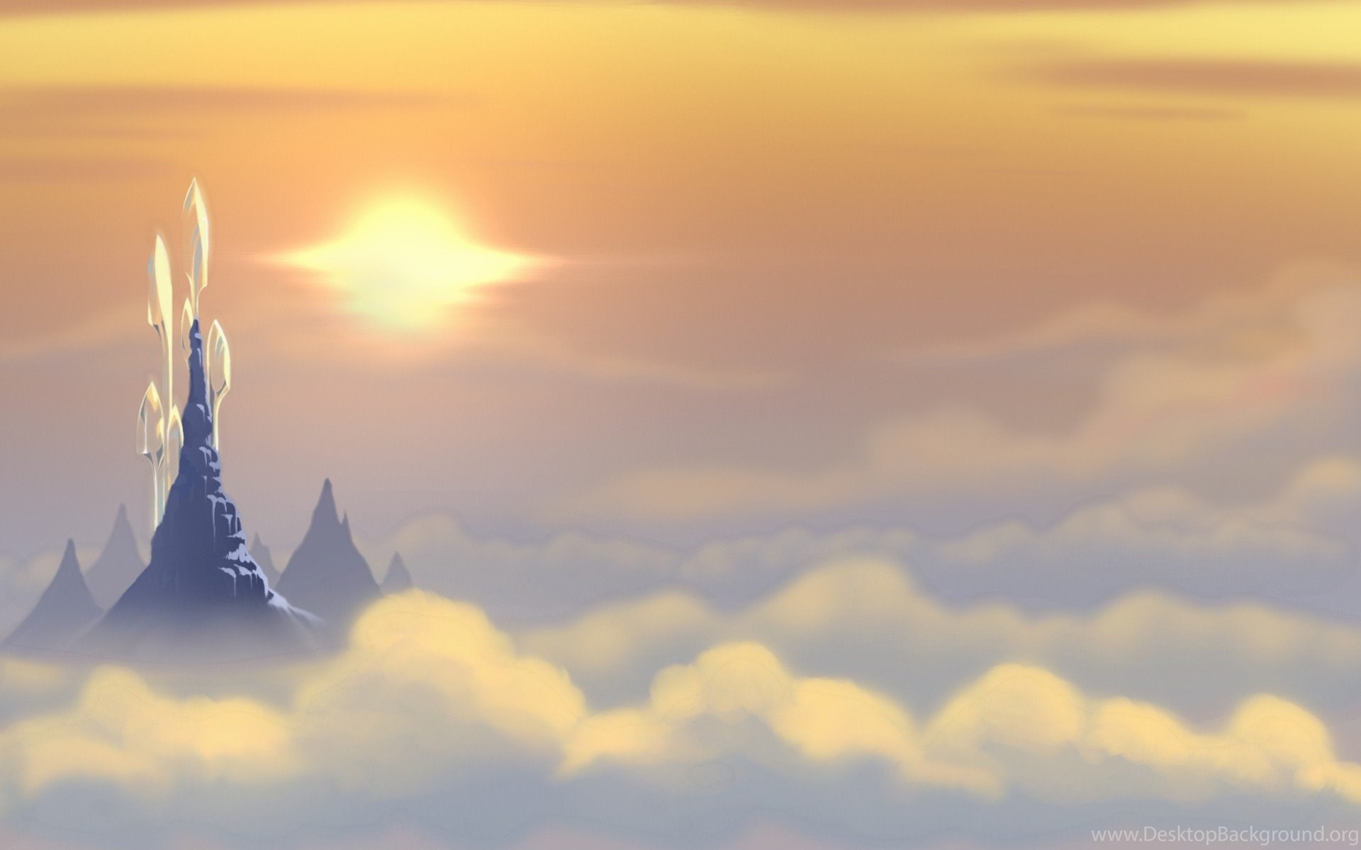 Above The Clouds Background Of Game Bejeweled