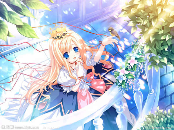 Bright Anime Kids Playing Wallpaper