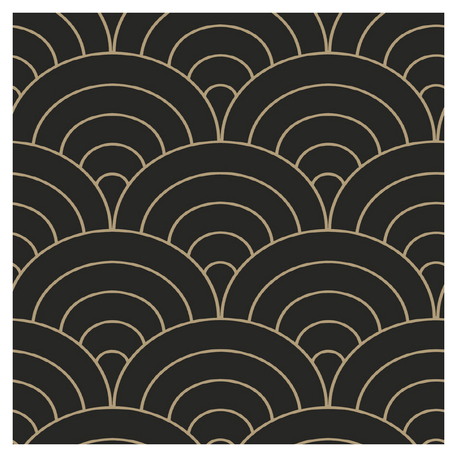 Shop Shand Kydd Metallic Scallop Shapes Wallpaper At Lowes