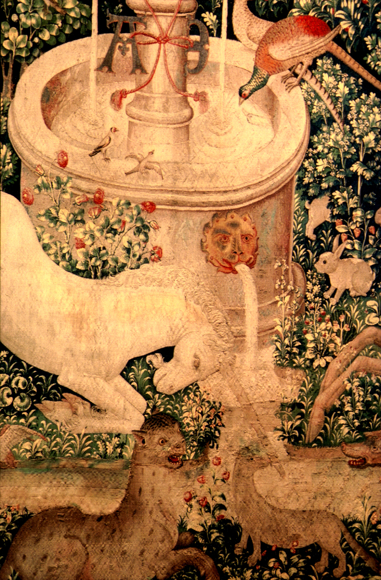 Cloisters Unicorn Tapestry By Chibiphantom