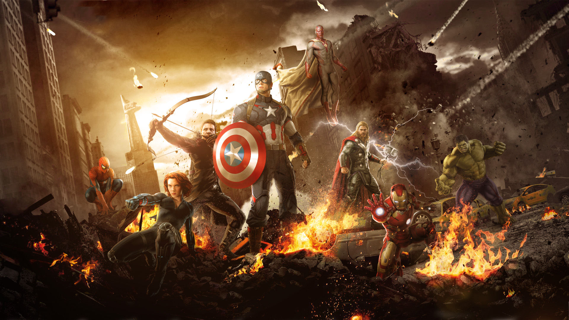 Avengers 2 Age of Ultron Wallpaper Feat Spider Man by SteamBlustjpg