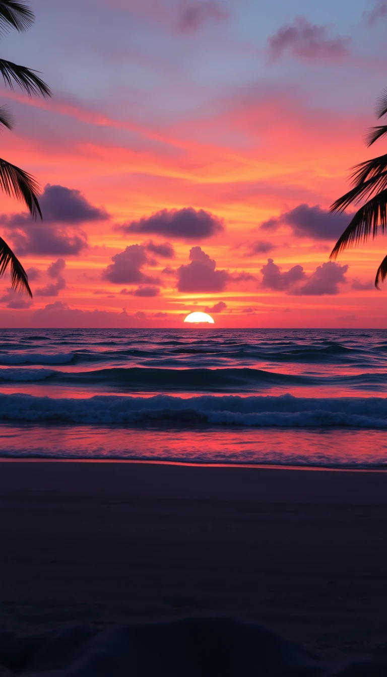 Sunset Beach Wallpaper