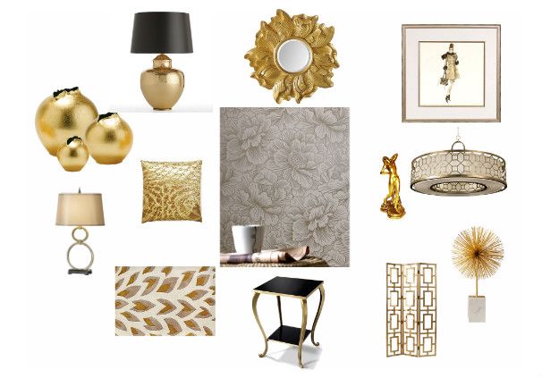 Wallpaper Gold Home Decor Girly Concept Candie Interiors Offers