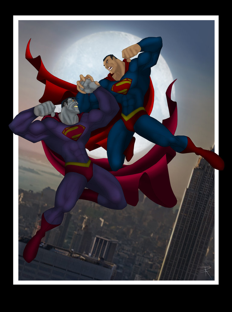 Superman VS Bizarro by Helmsberg 770x1037