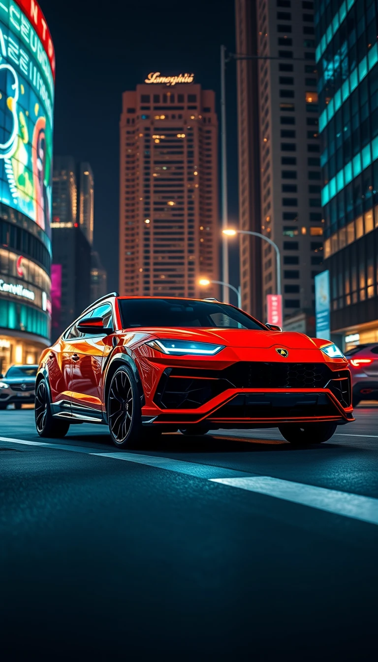 Lamborghini Urus Phone Wallpaper