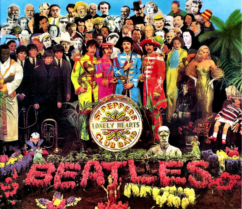 The Beatles Wallpaper Sgt Pepper Jessica Alba HD iPhone