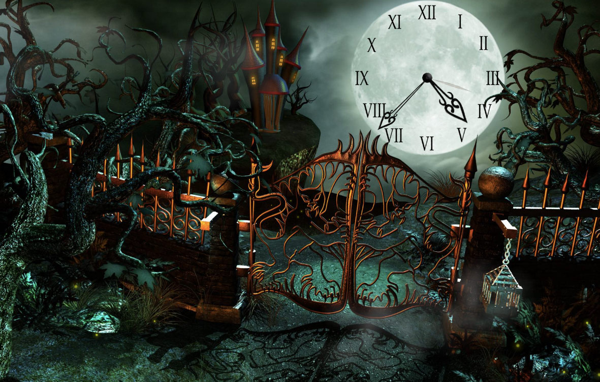 7art Fantasy Castle Clock Screensaver Enigmas And Puzzles In