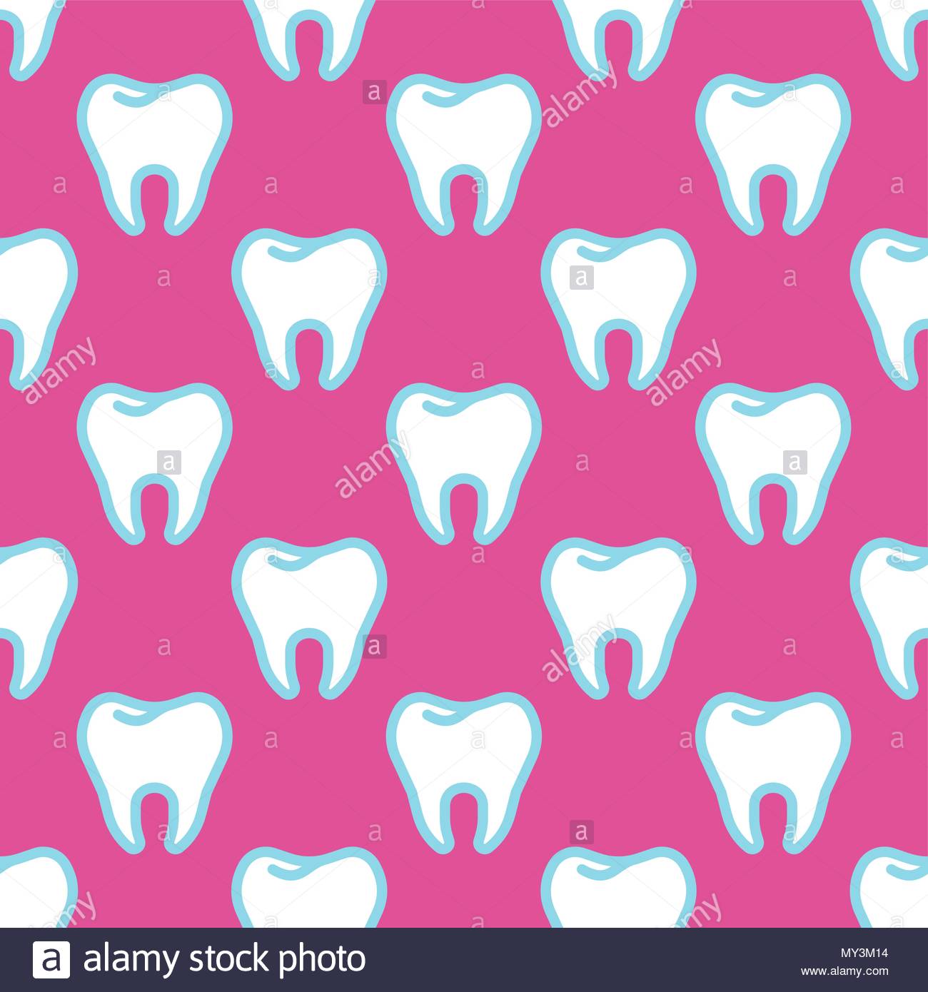 Free download Tooth pattern seamless teeth background Vector