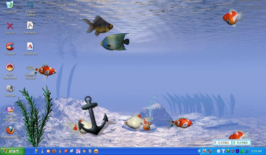 Hãy cùng chúng tôi chiêm ngưỡng màn hình nền động Aquarium Windows 