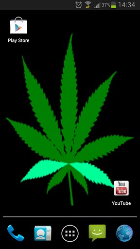 Animated Background Of Marijuana Leaf You Can See The