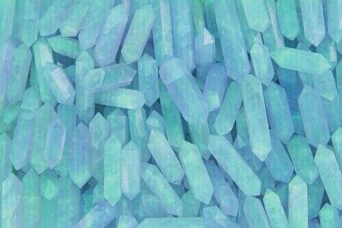 Image Via We Heart It Aesthetic Aqua Blue Clear Crystals Diamon