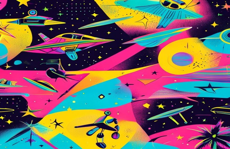 Retro Sci Fi Wallpaper