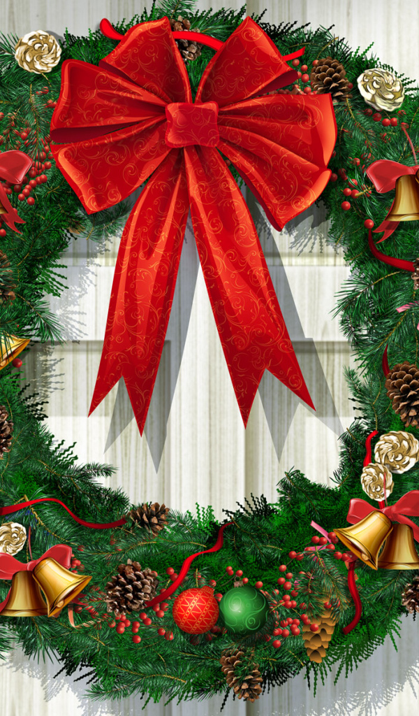 Christmas Wreath Desktop Wallpaper