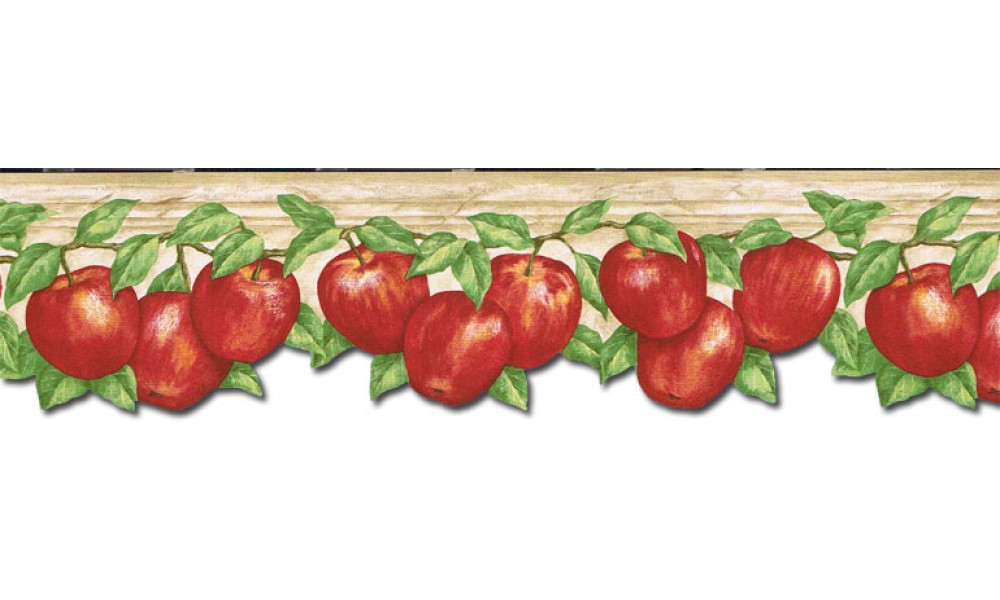 Home Apple Fruits Wallpaper Border Gs96027db