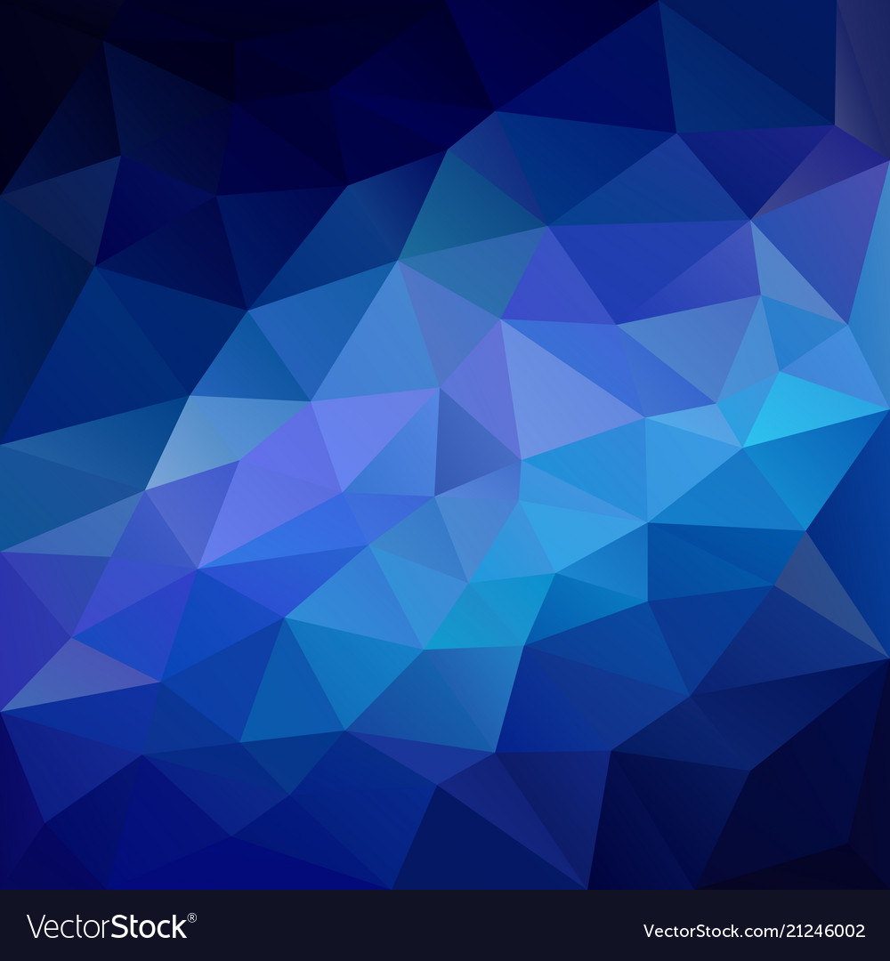 Polygonal Square Background Neon Blue Royalty Vector