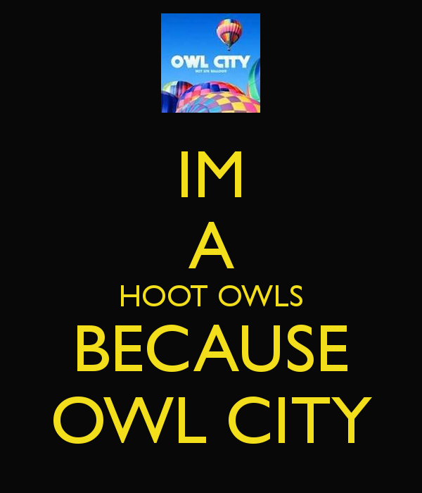 Im A Hoot Owls Because Owl City Keep Calm And Carry On Image