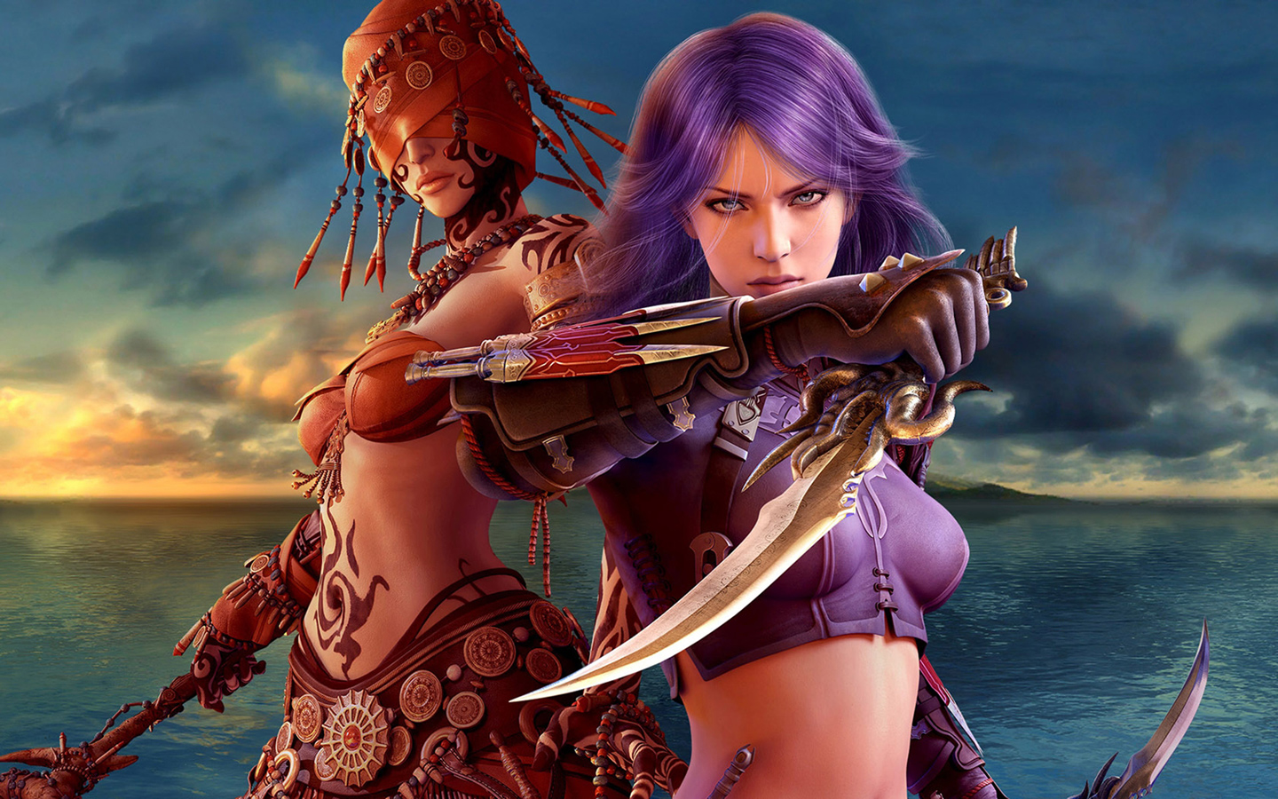 Fantasy Female Warrior Computer Desktop Wallpaper Pictures Image