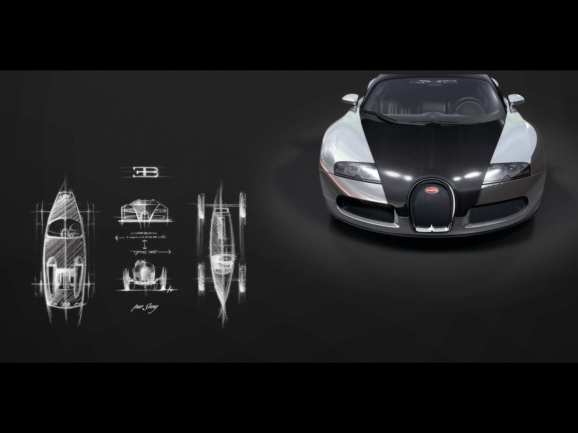 Bugatti Eb Veyron Pur Sang Front
