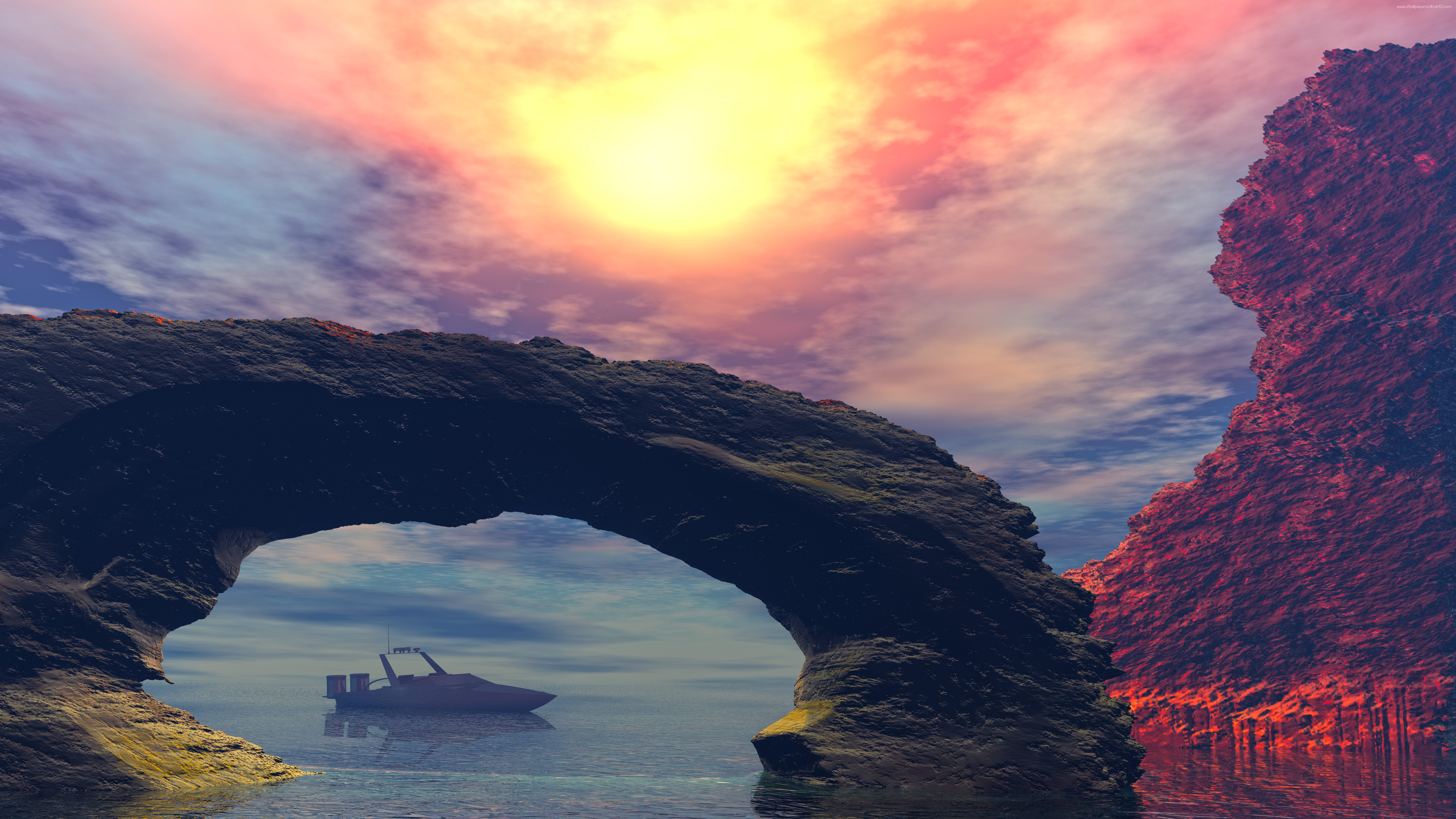 Landscape Rocks 8k Wallpaper HD