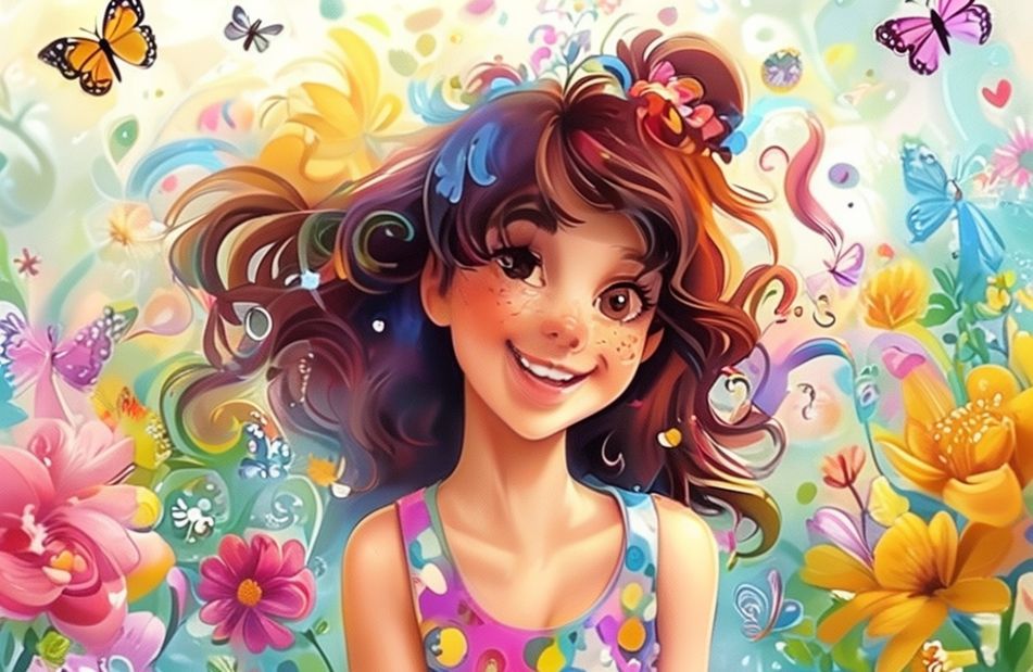 Cute Teen Girl Wallpaper