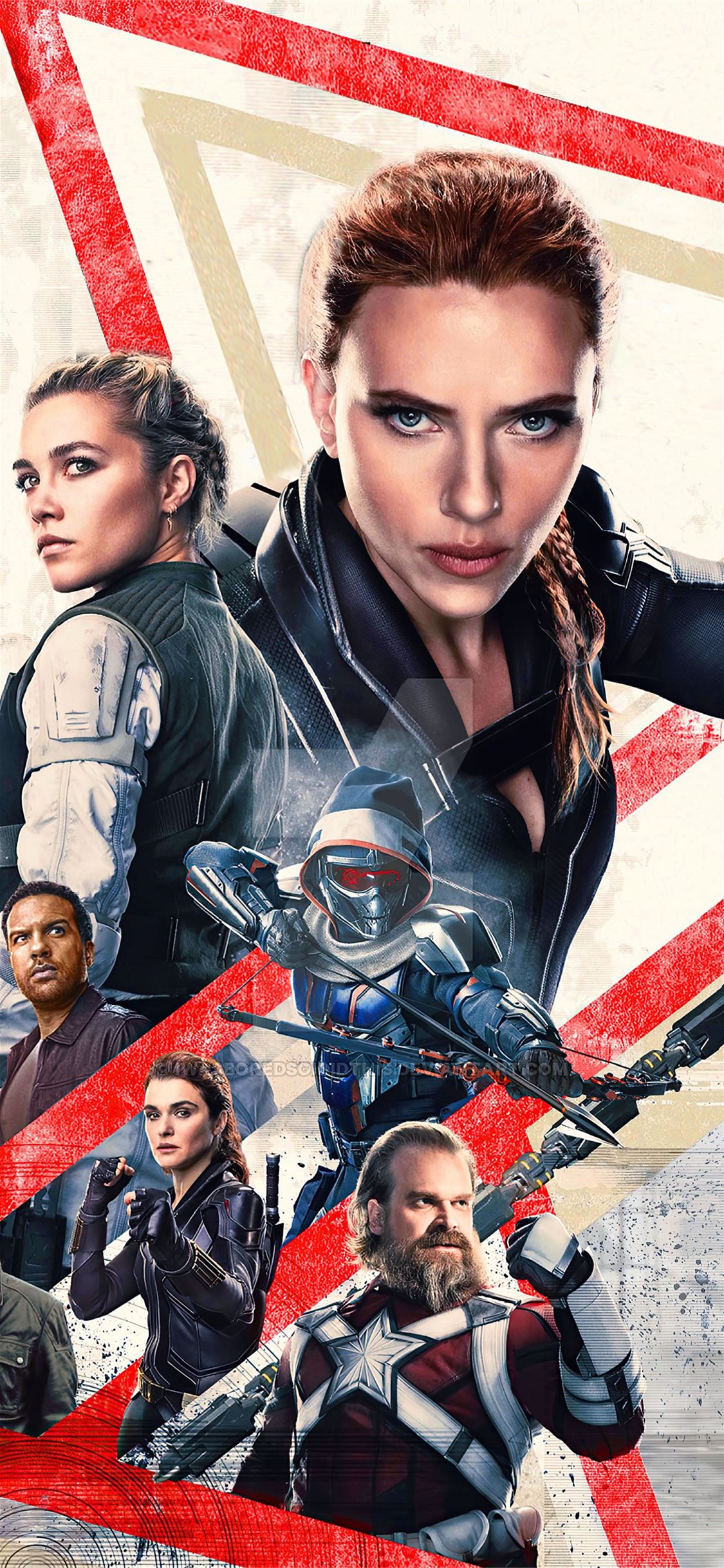 Black Widow Total Film iPhone X Wallpaper