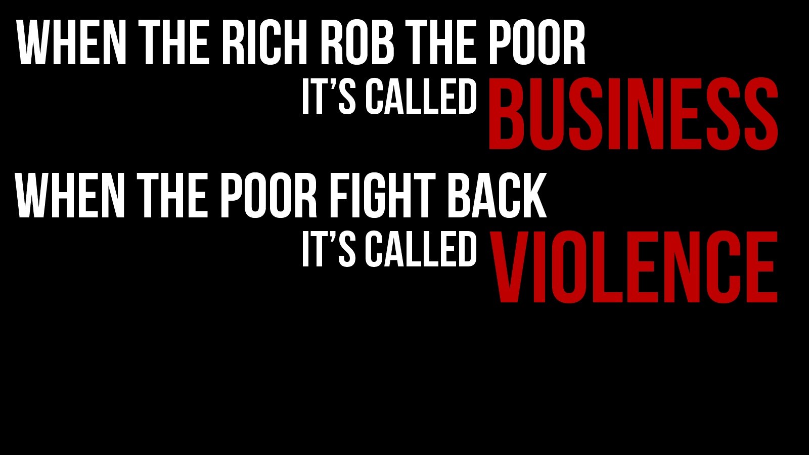 Business Poor Violence Black Text Dark Anarchy Wallpaper Background