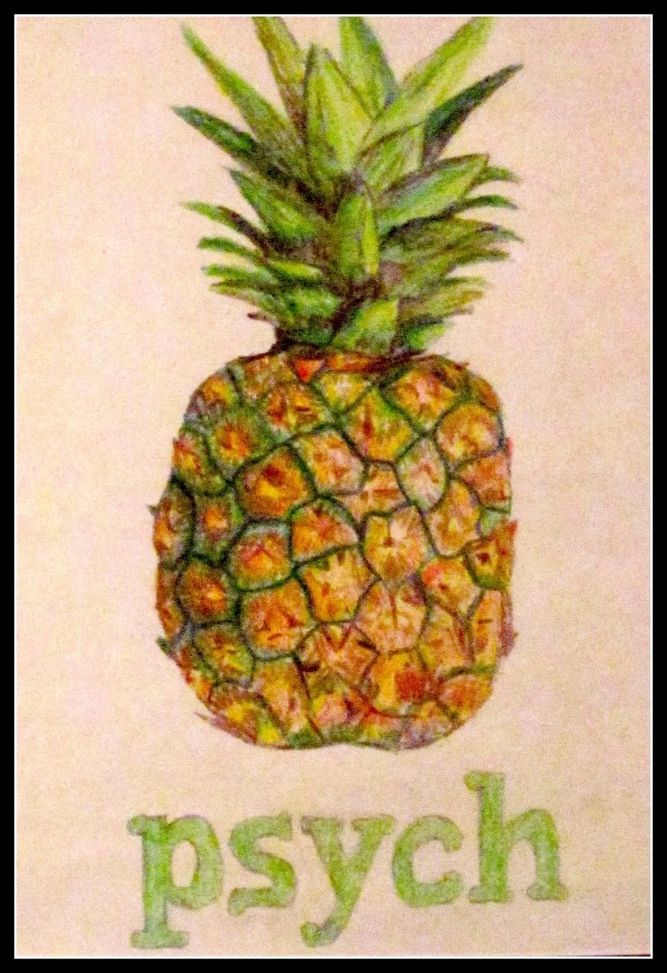 Psych Pineapple by bluerae8 on