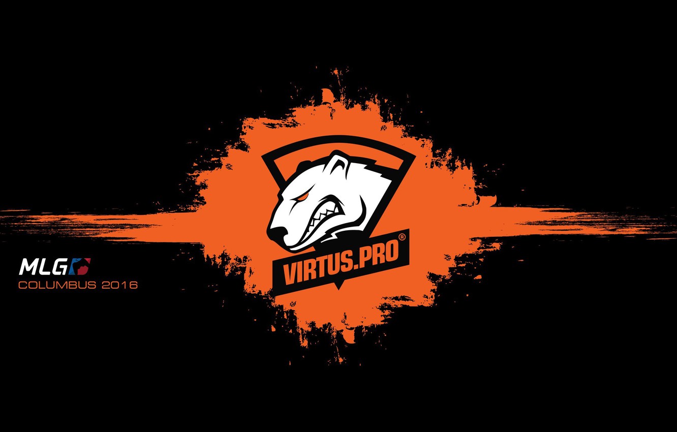 Wallpaper Logo Counter Strike Black Background Csgo Virtus Pro