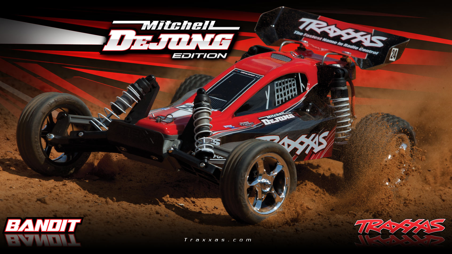Traxxas Wallpaper Bandit Brushed Mitchell Dejong Edition