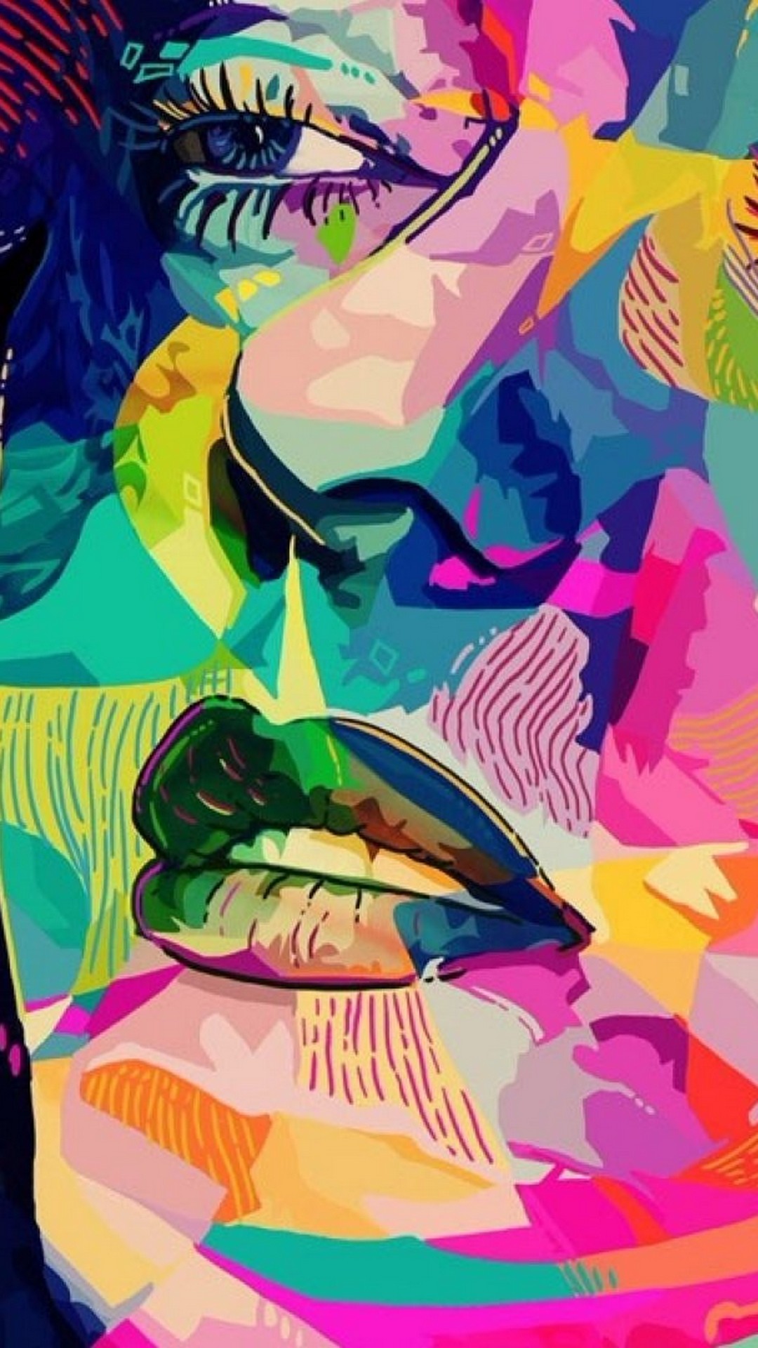 Trippy Art Wallpaper For iPhone Resolution Artsy Painting