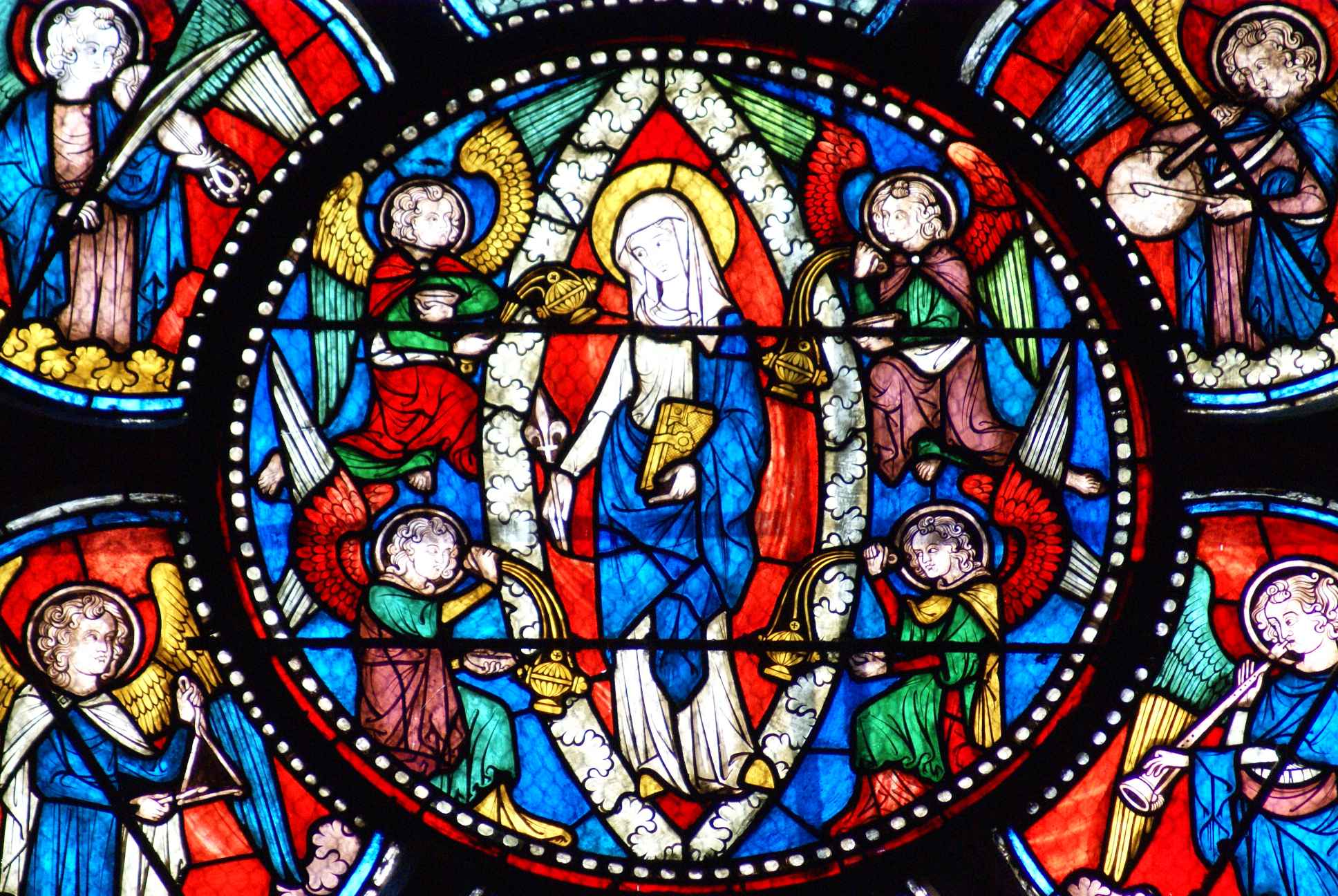 Stained Glass Art Window Religion F Wallpaper Background