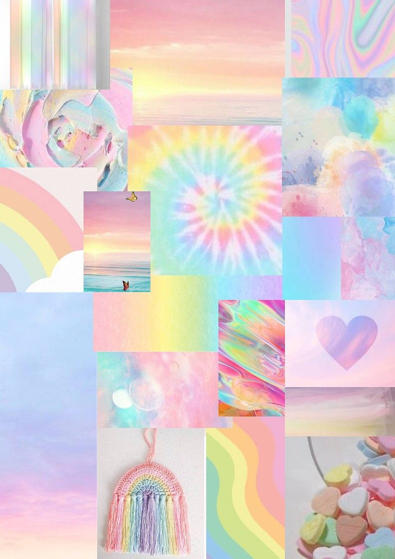 Pastel Rainbow Wallpaper