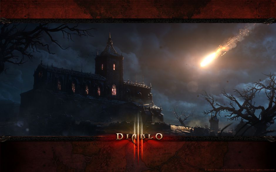 Diablo Iii Wallpaper Tristram Cathedral The Fallen Star