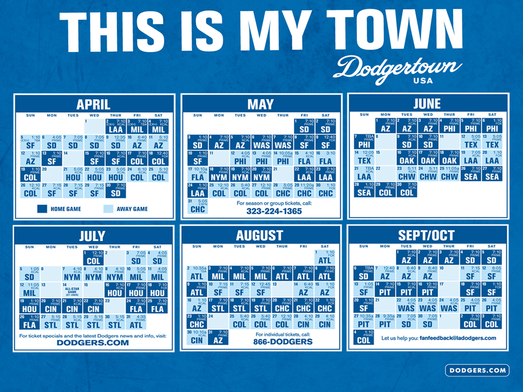  50 Dodgers Schedule Wallpapers WallpaperSafari