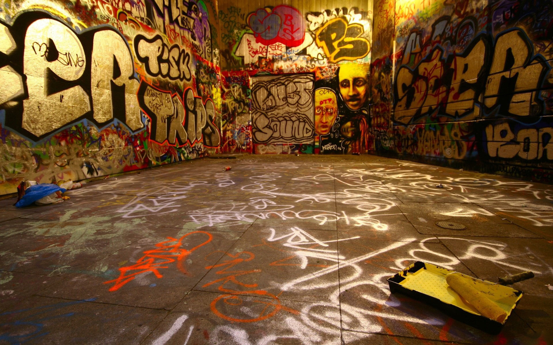 Hip Hop Culture Graffiti Background
