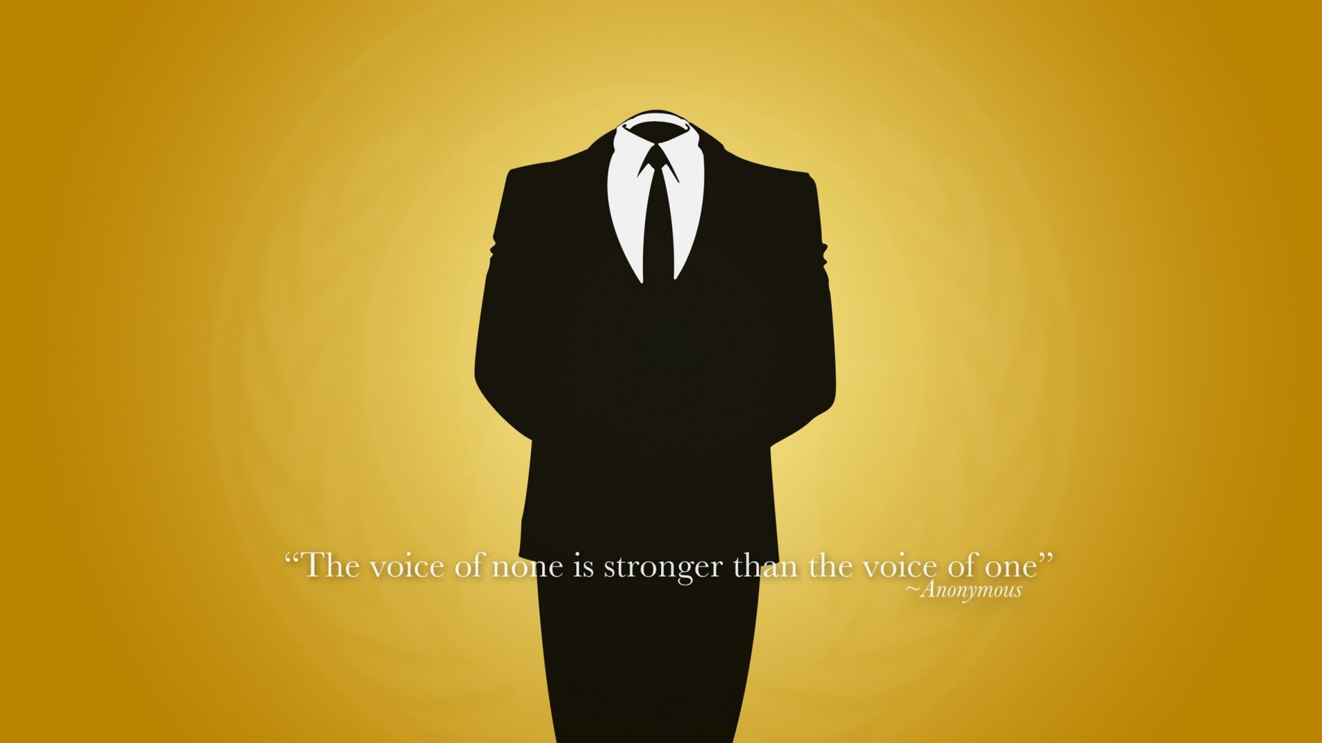Anonymous Minimalistic Text Suit Wallpaper   MixHD wallpapers