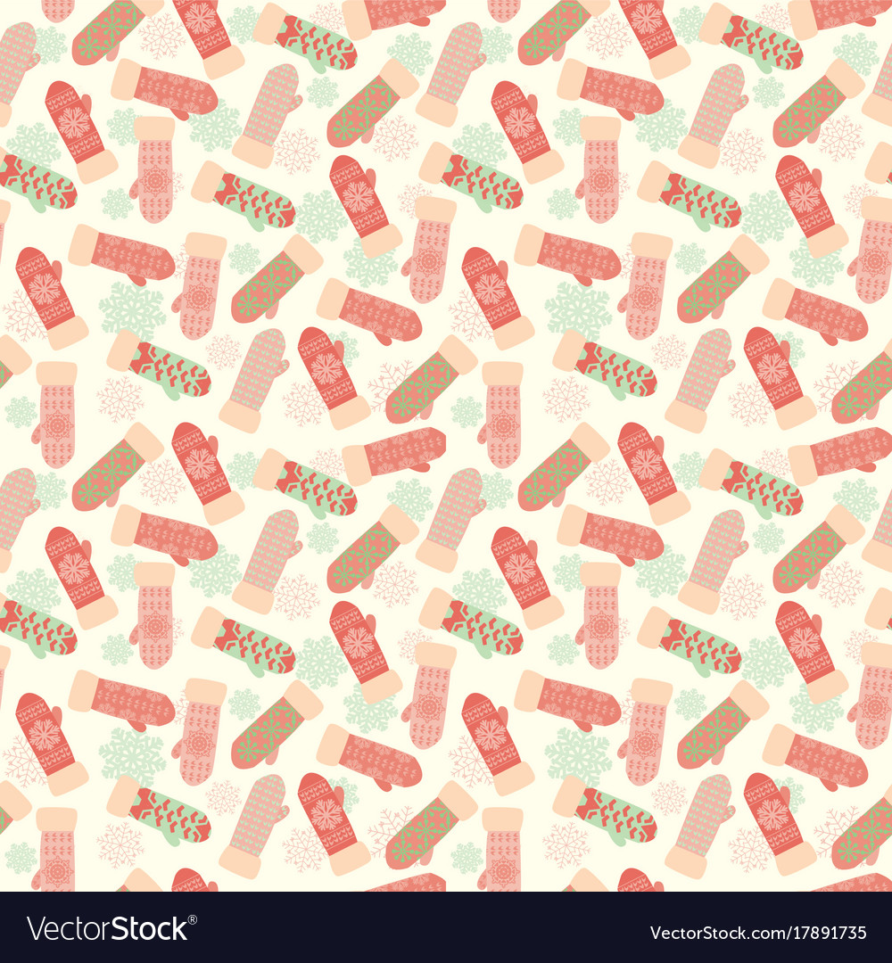 Free download Christmas background mittens kids Royalty Vector Image