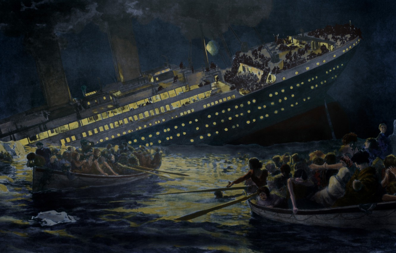 Wallpaper Titanic Death Lifeboats Sinking Image For Desktop